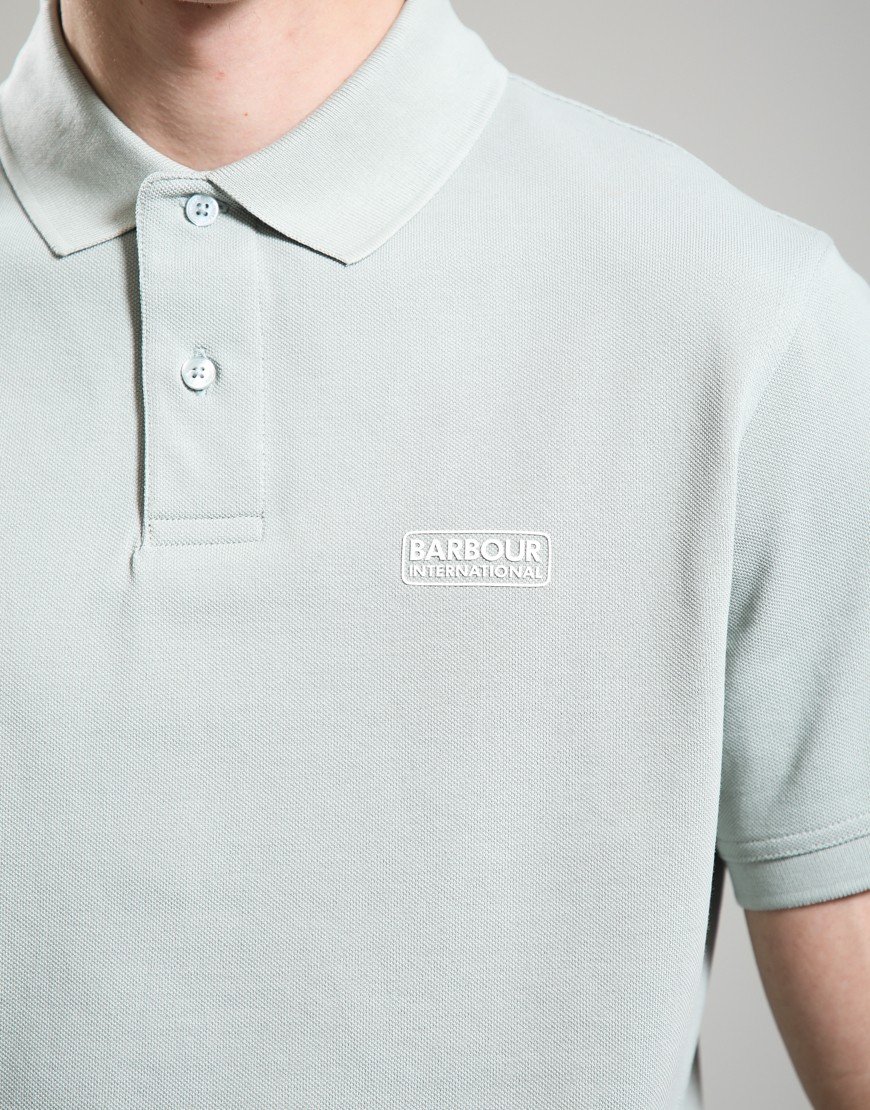 Barbour International Essential Polo Shirt Mineral Grey