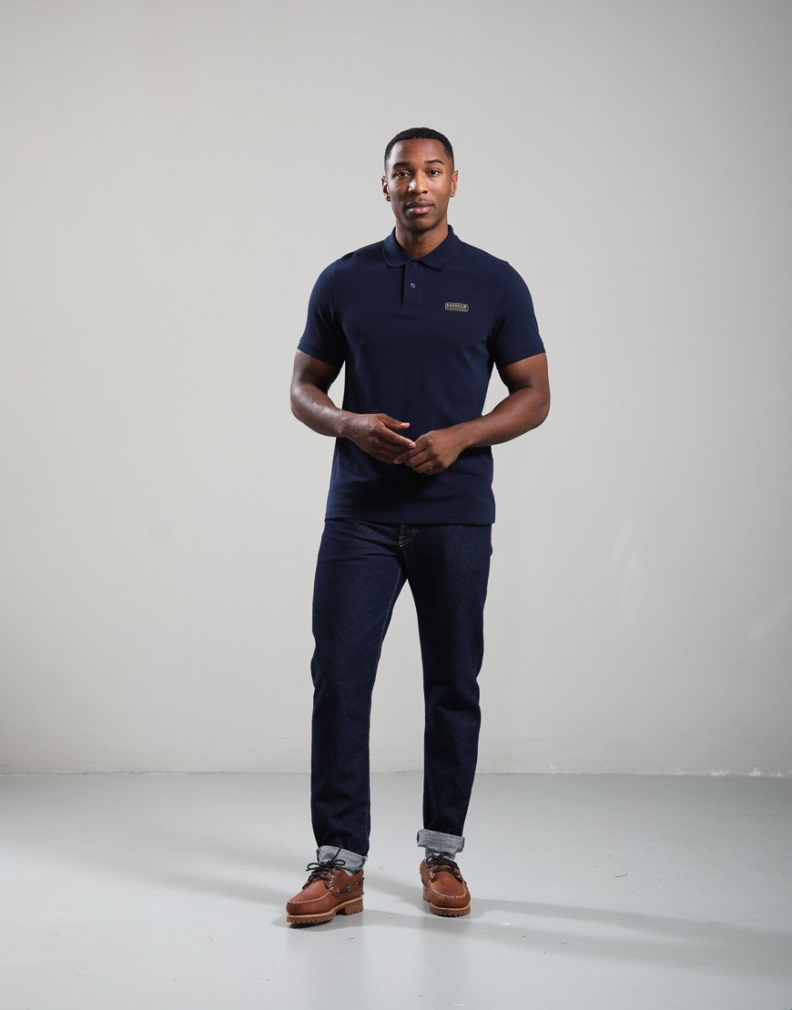 Barbour International Essential Polo Shirt Navy Blazer