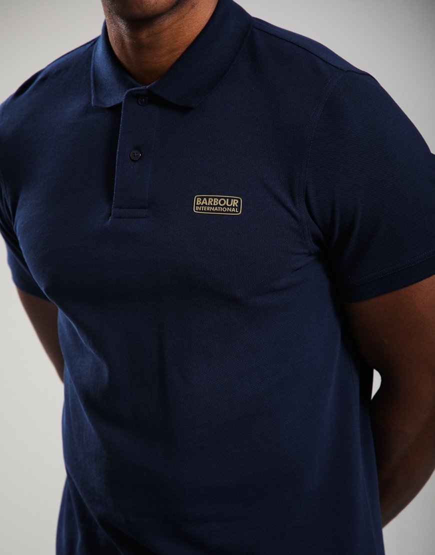 Barbour International Essential Polo Shirt Navy Blazer