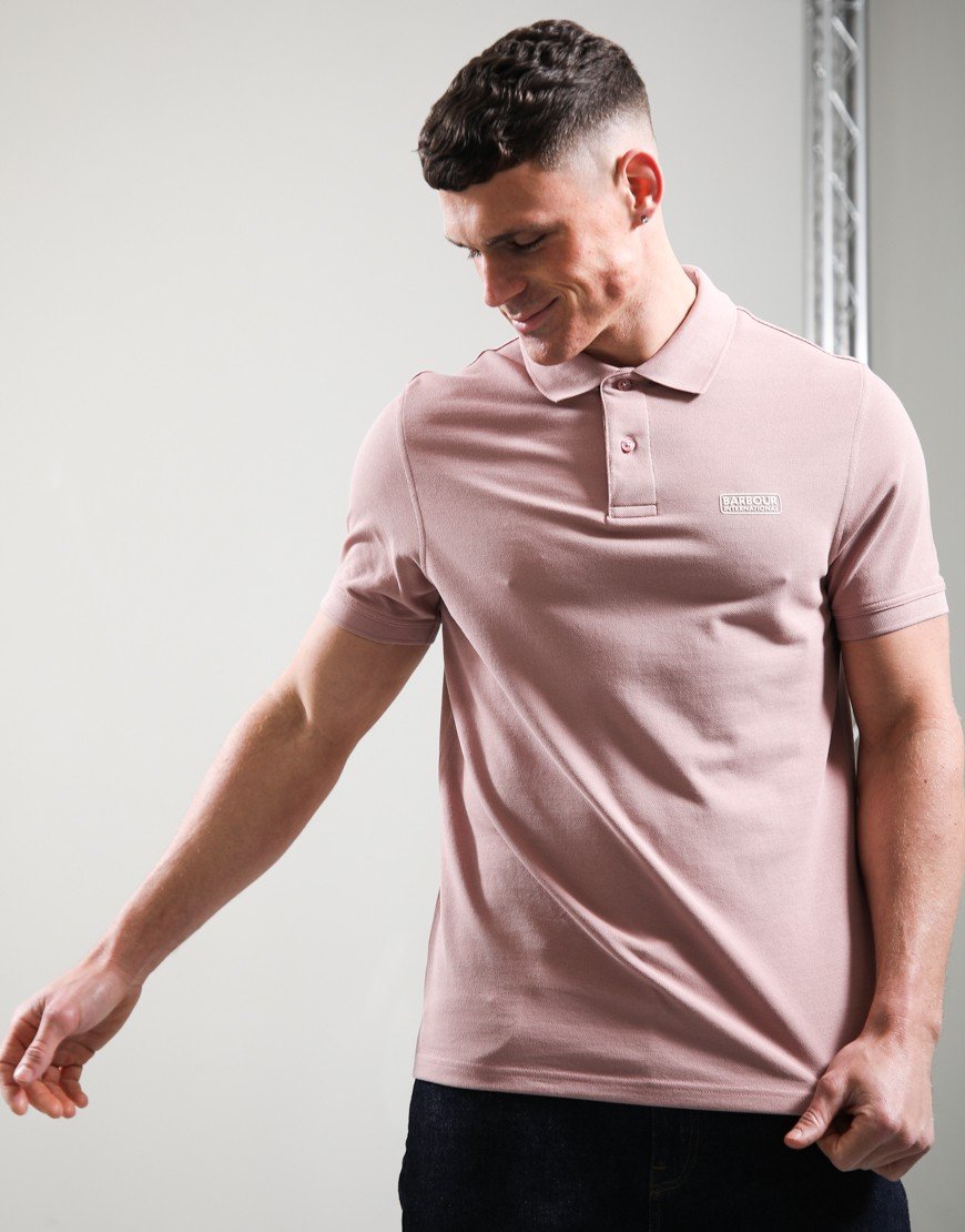 Barbour International Essential Polo Shirt Woodrose