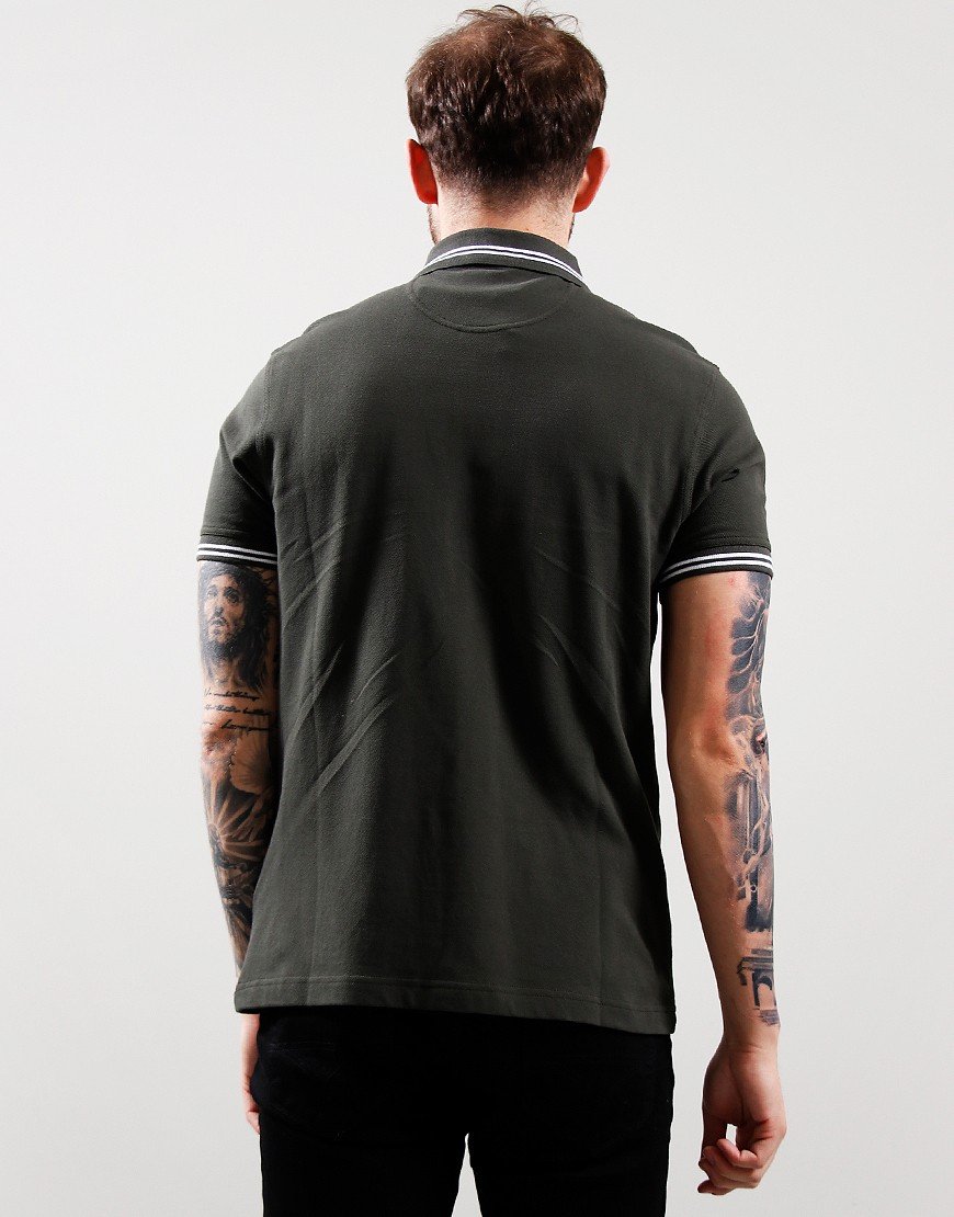 Barbour International Essential Tip Polo Shirt Forest