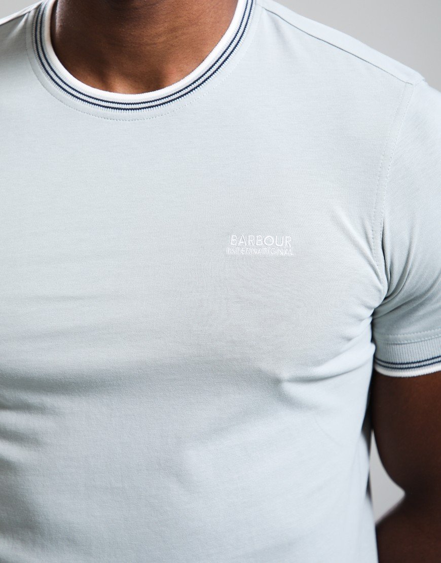 Barbour International Ethan Tipped T-Shirt Mineral Grey