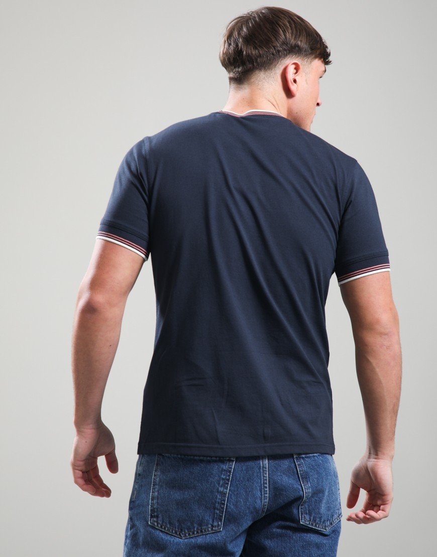 Barbour International Ethan Tipped T-Shirt Navy