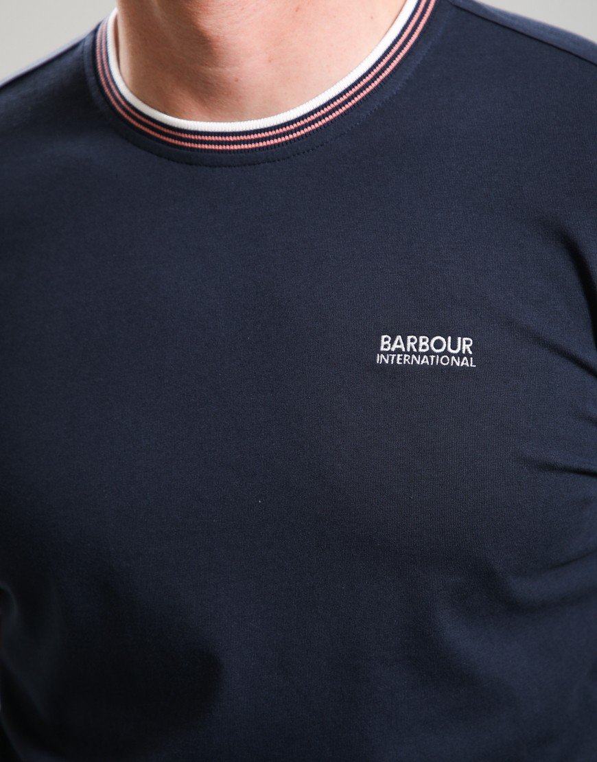 Barbour International Ethan Tipped T-Shirt Navy