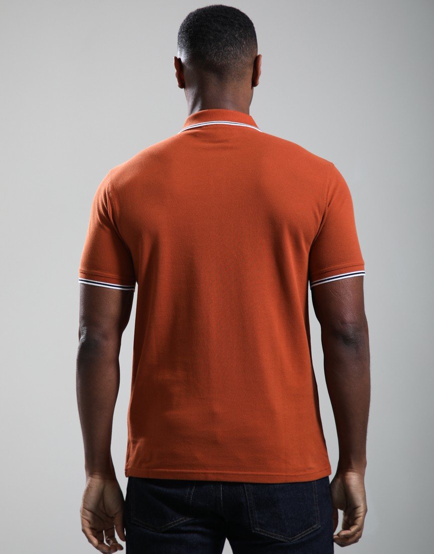 Barbour International Evan Polo Shirt Dark Ginger