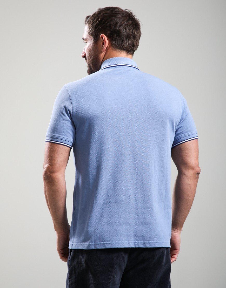 Barbour International Evan Polo Shirt Manor Blue