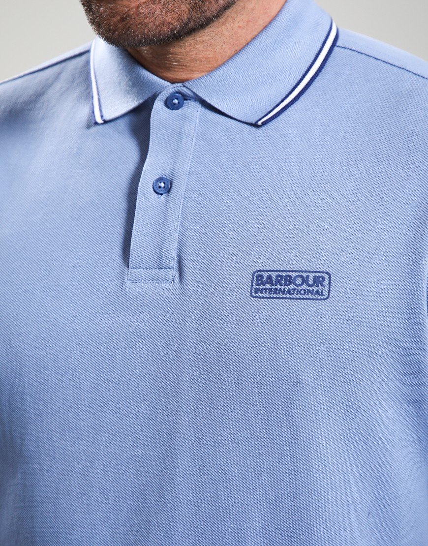 Barbour International Evan Polo Shirt Manor Blue
