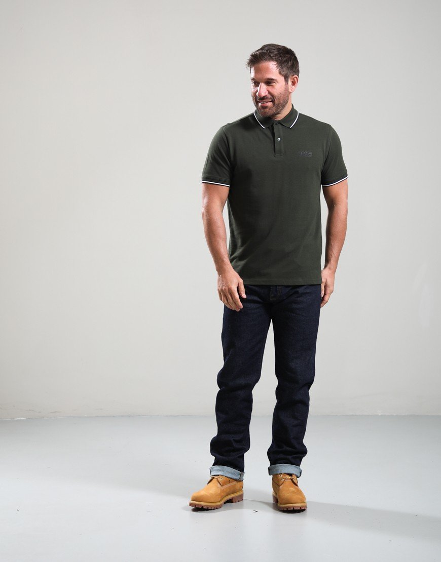 Barbour International Evan Polo Shirt Sage