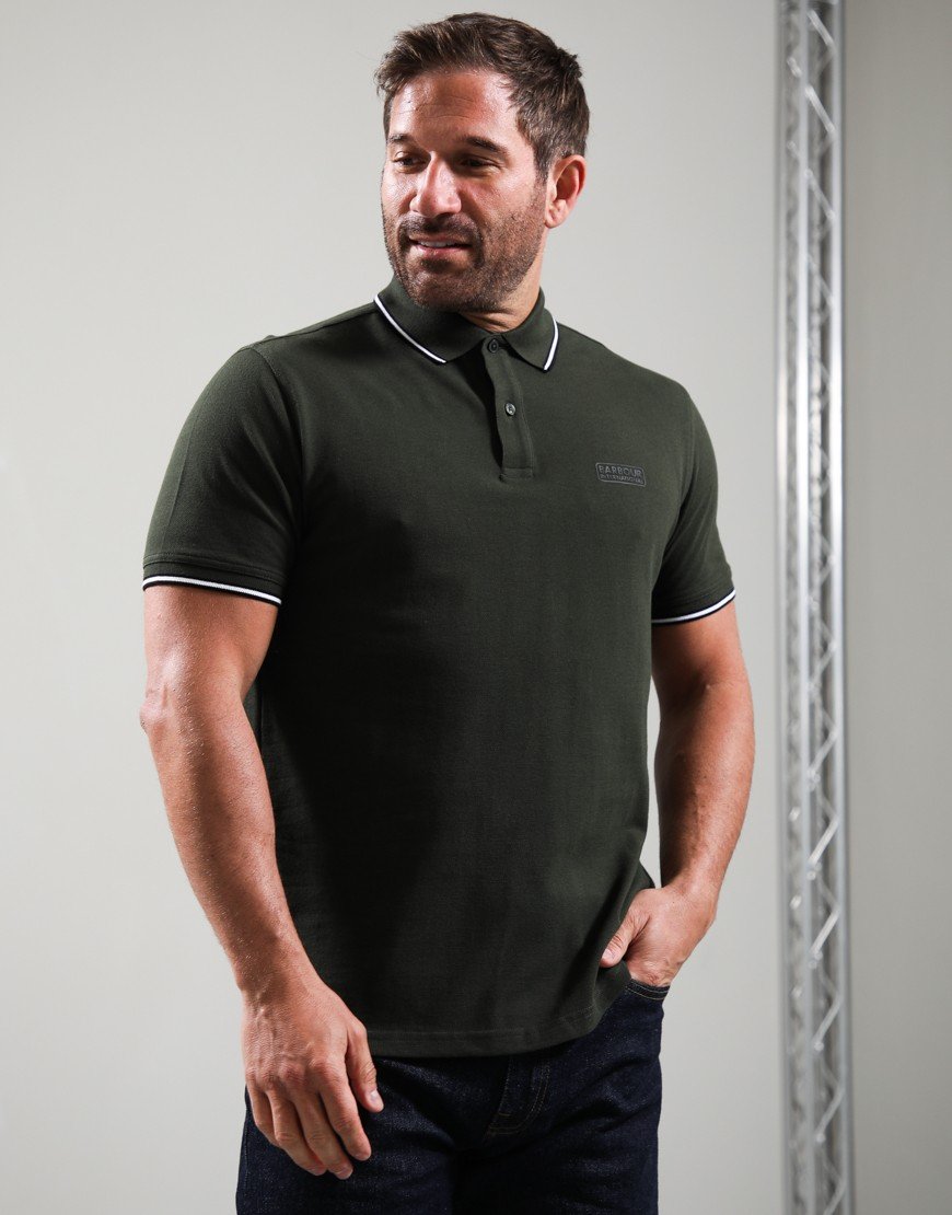Barbour International Evan Polo Shirt Sage