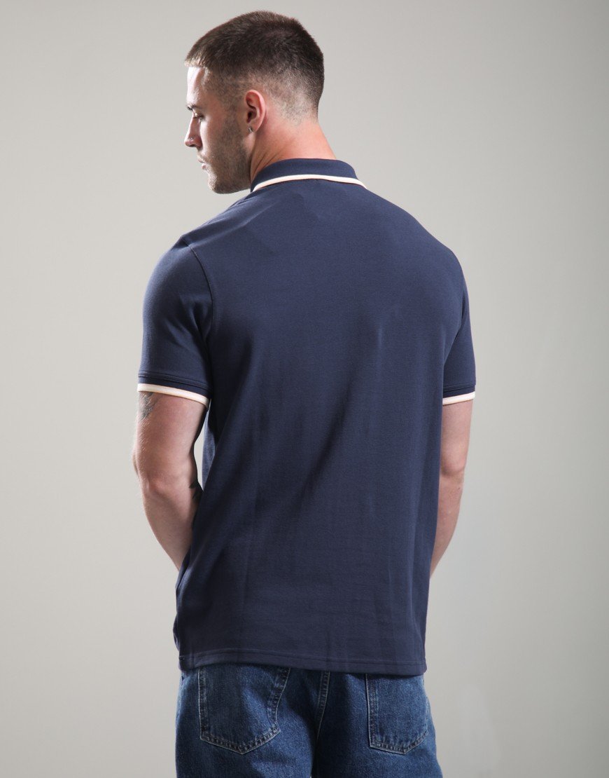 Barbour International Evan Tipped Polo Shirt Oxford Navy