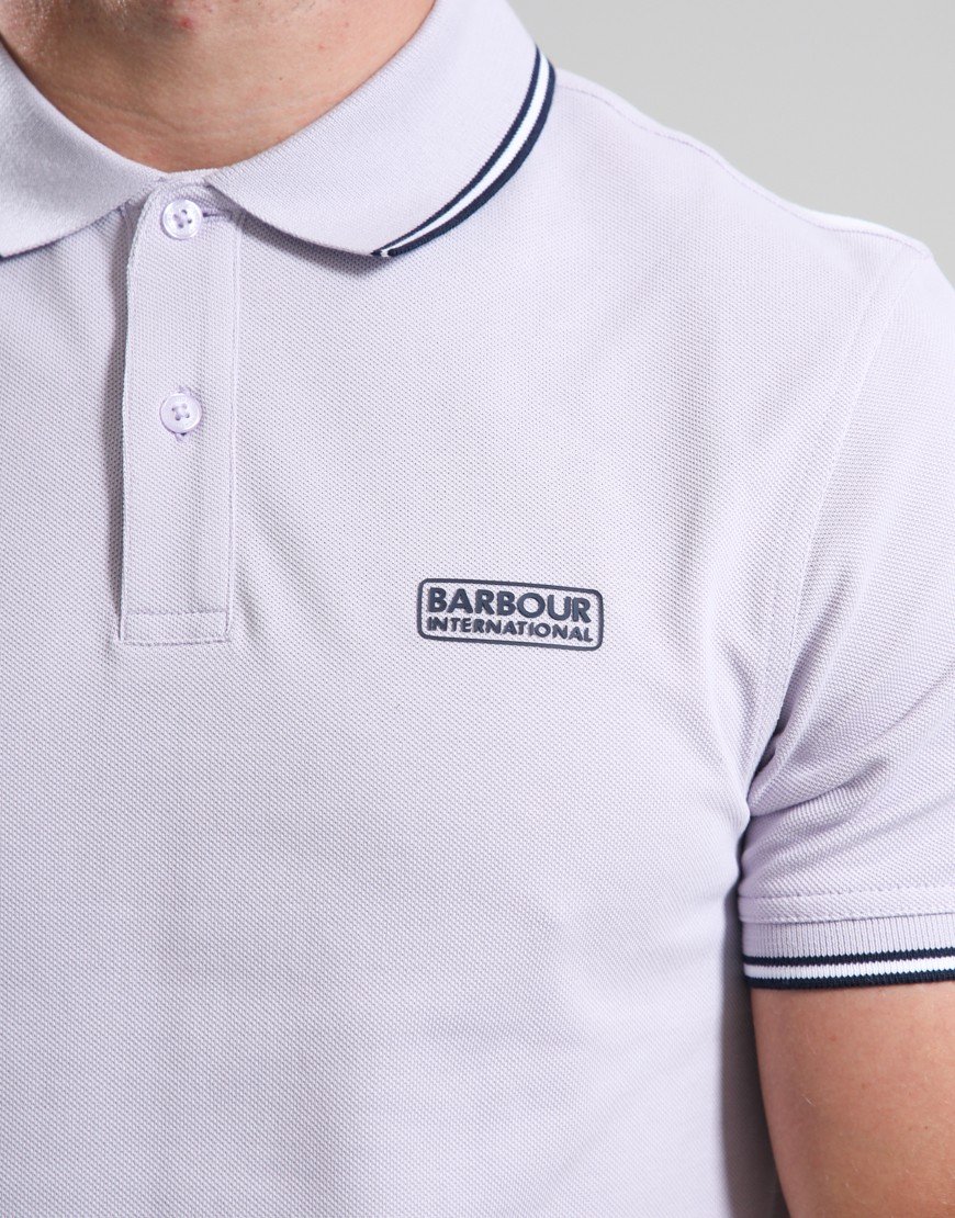 Barbour International Evan Tipped Polo Shirt Thistle