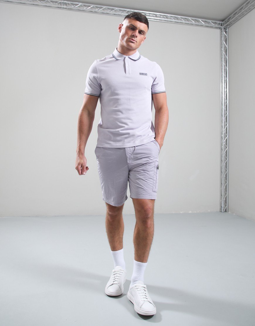 Barbour International Evan Tipped Polo Shirt Thistle