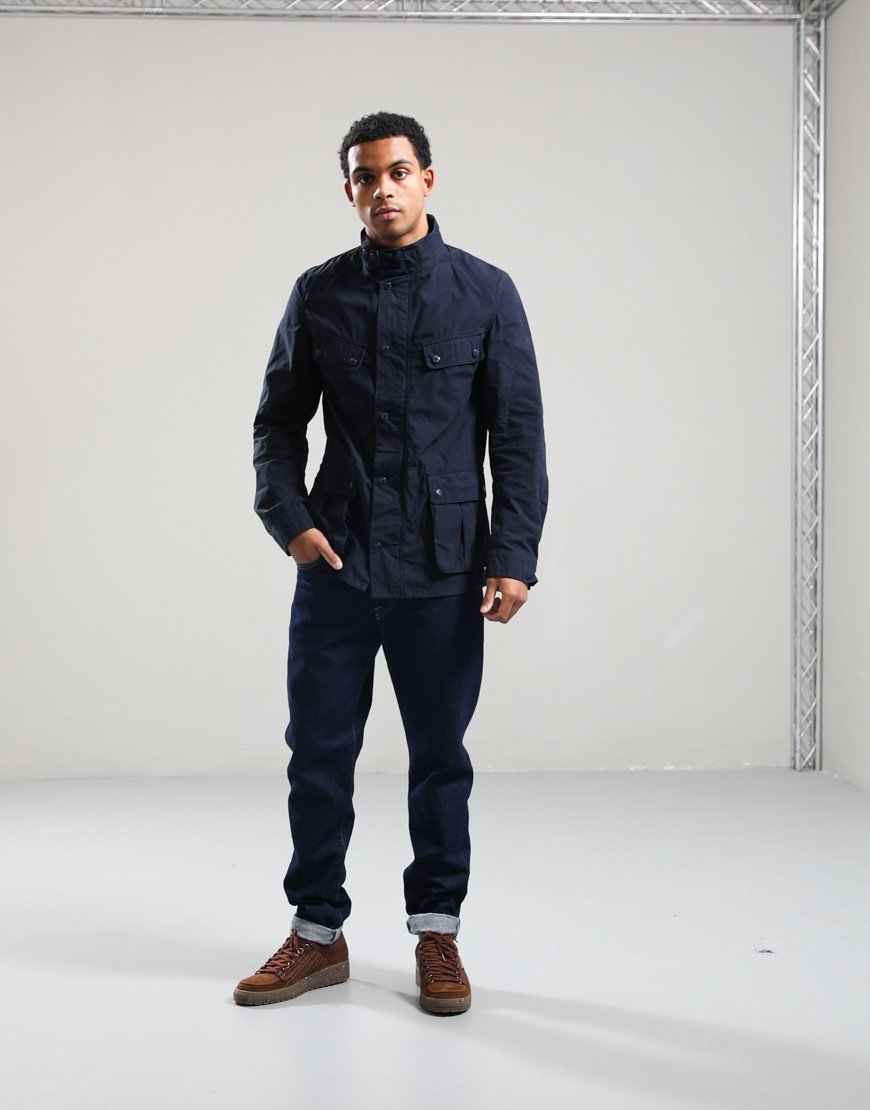 Barbour International Garment Dyed Duke Casual Jacket Navy