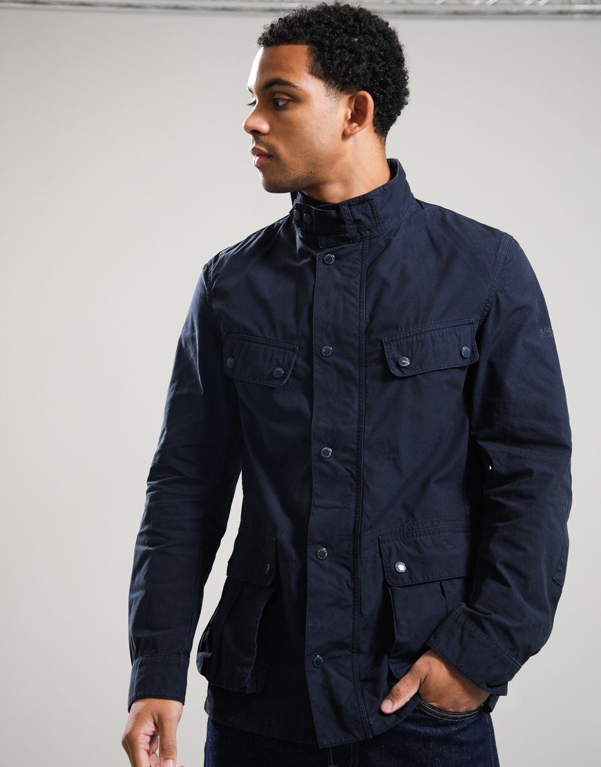 Barbour International Garment Dyed Duke Casual Jacket Navy
