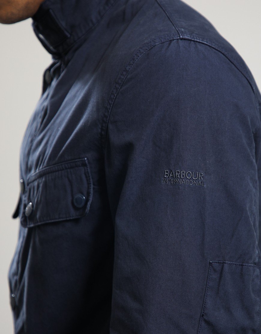 Barbour International Garment Dyed Duke Casual Jacket Navy