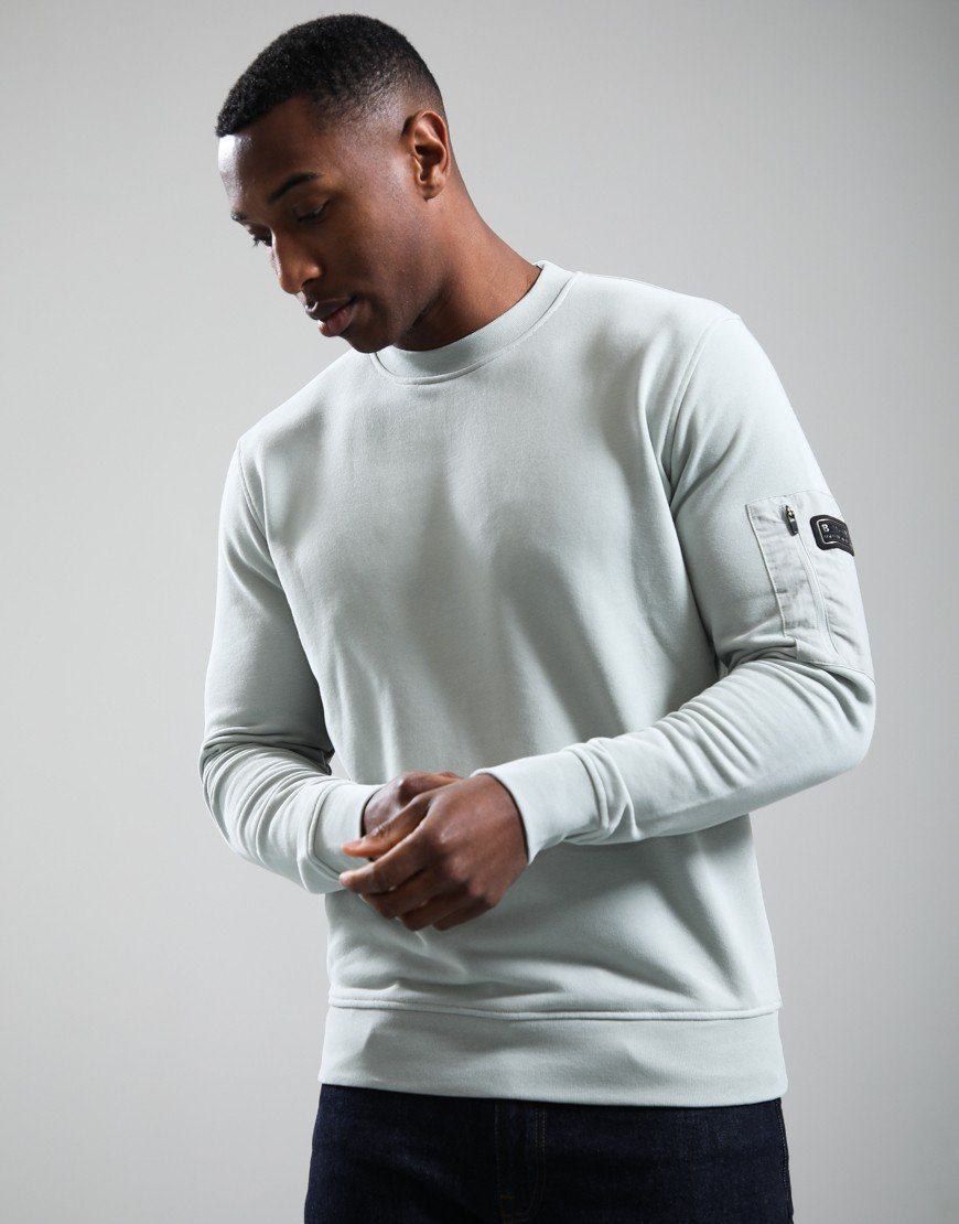 Barbour International Grip Sweat Mineral Grey