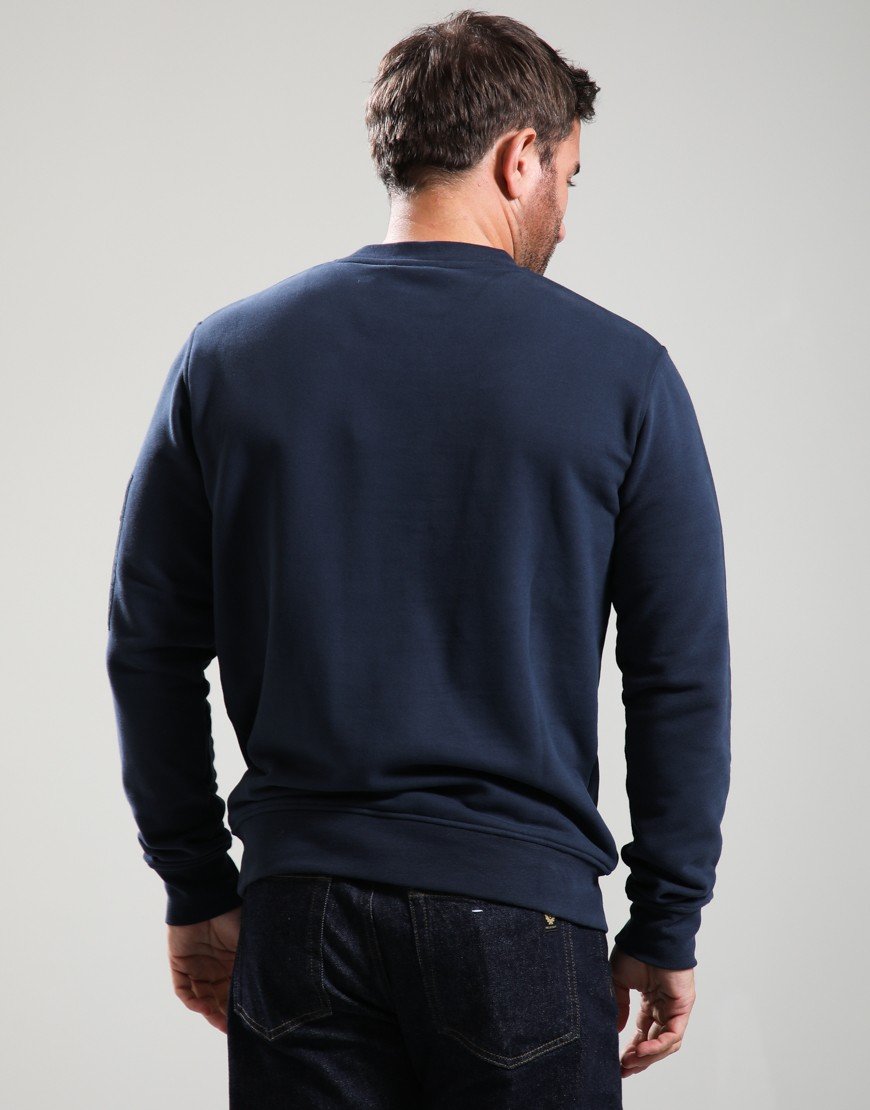 Barbour International Grip Sweat Navy