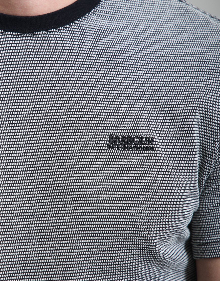 Barbour International Halls Textured T-Shirt Black