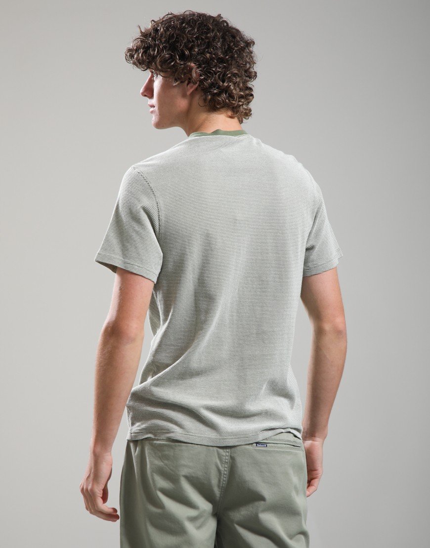 Barbour International Halls Textured T-Shirt Burnt Olive