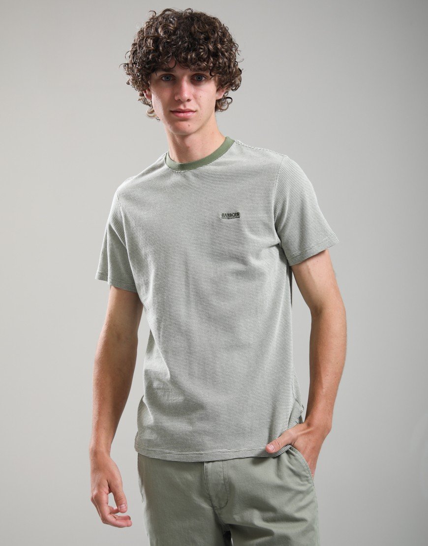 Barbour International Halls Textured T-Shirt Burnt Olive