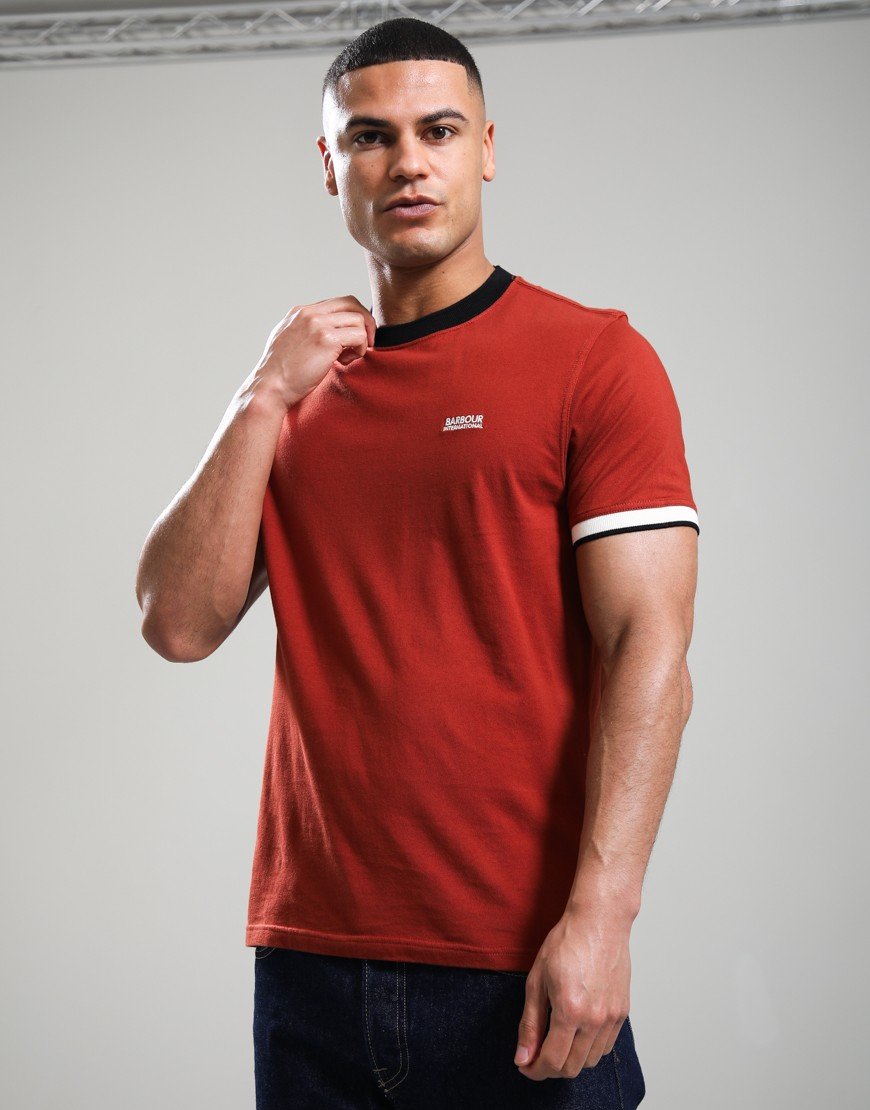 Barbour International Howall T-Shirt Burnt Henna