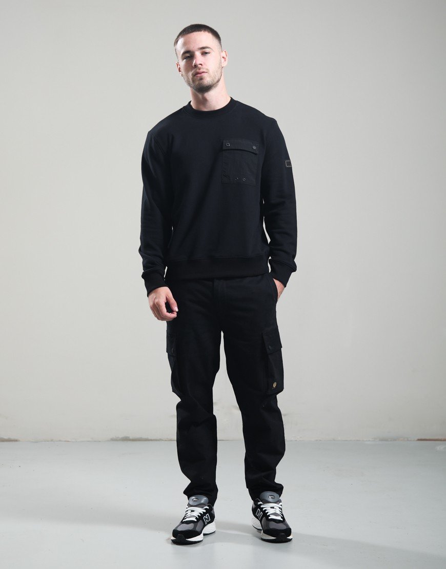 Barbour International Inline Crew Sweatshirt Black