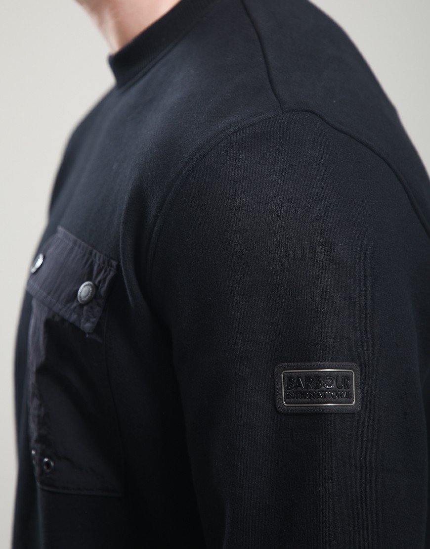 Barbour International Inline Crew Sweatshirt Black