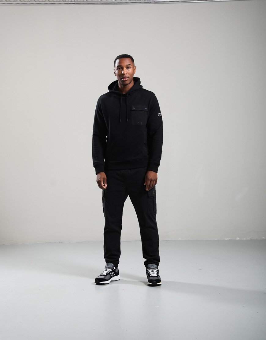 Barbour International Inline Hoodie Black