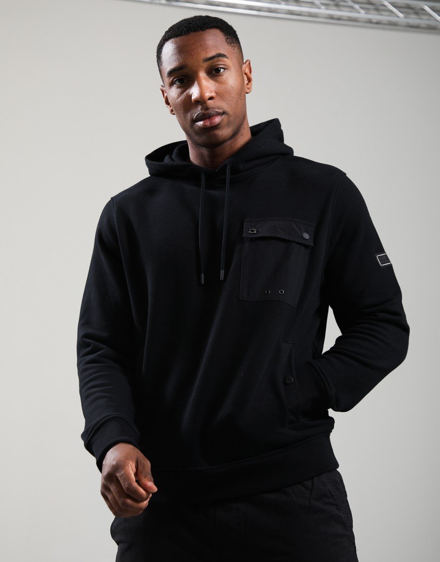 Barbour International Inline Hoodie Black