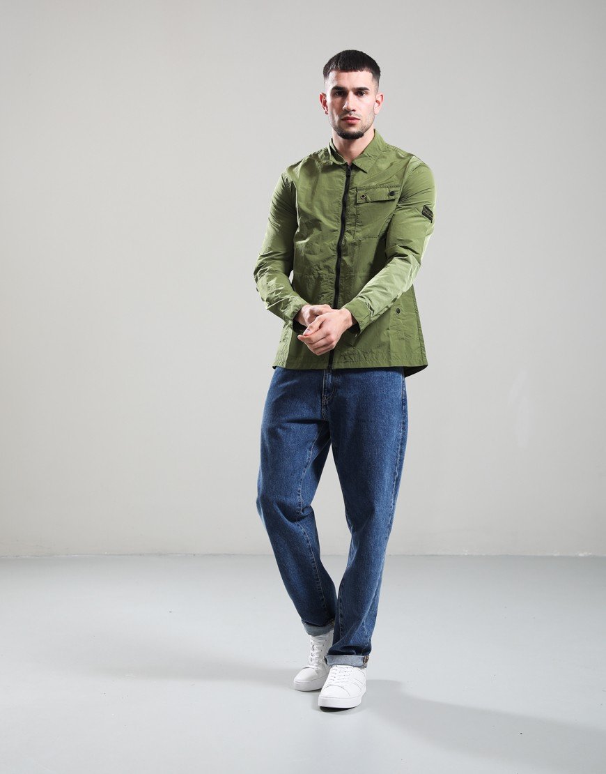 Barbour International Inline Overshirt Cable Olive