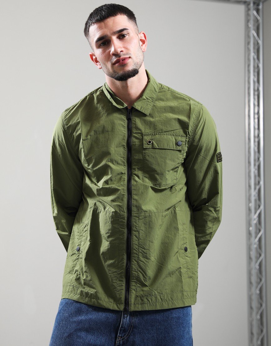 Barbour International Inline Overshirt Cable Olive