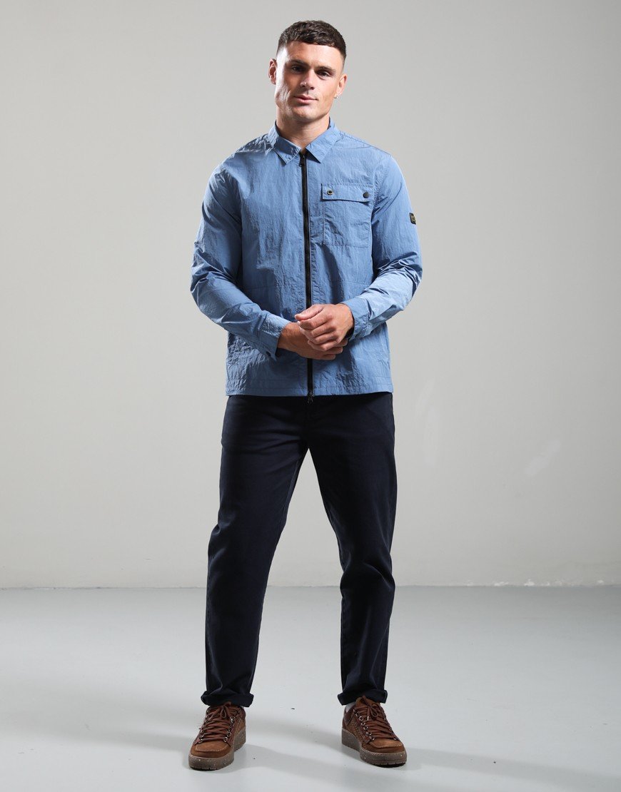 Barbour International Inline Overshirt Force Blue