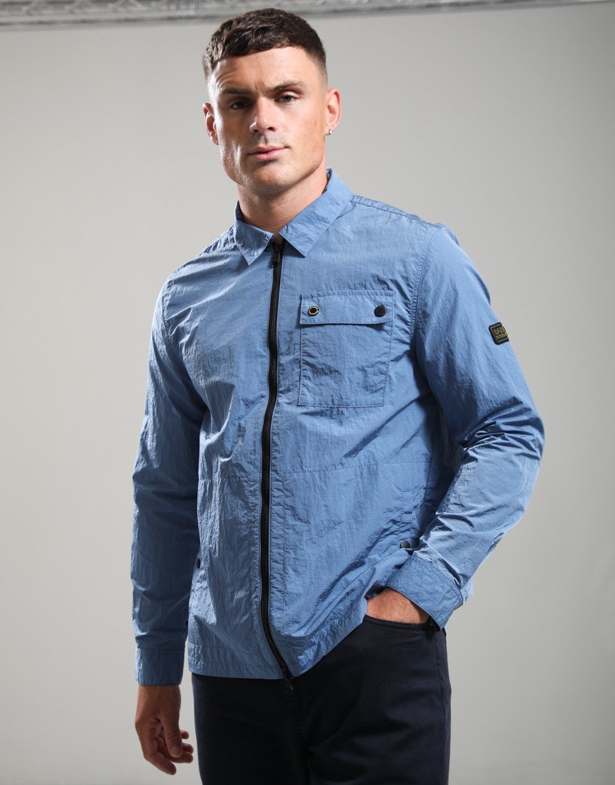 Barbour International Inline Overshirt Force Blue