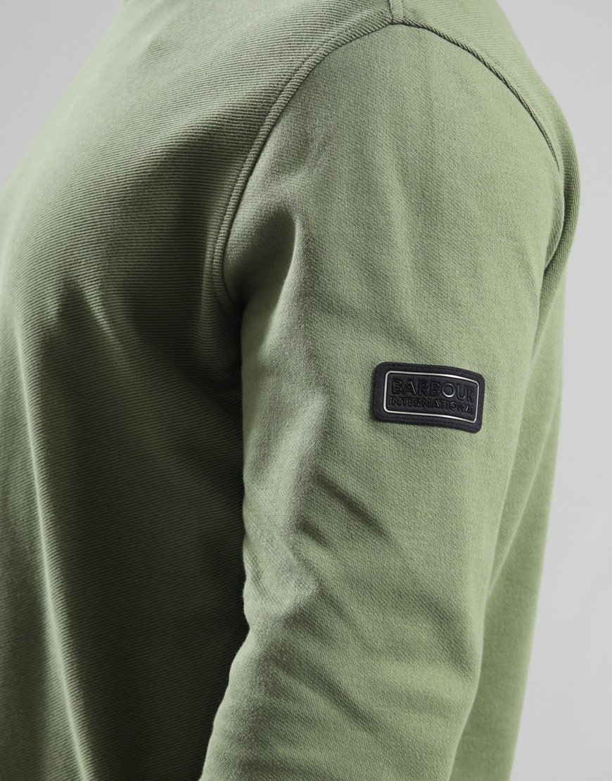 Barbour International Kaspain Crew Neck Sweatshirt Burnt Olive