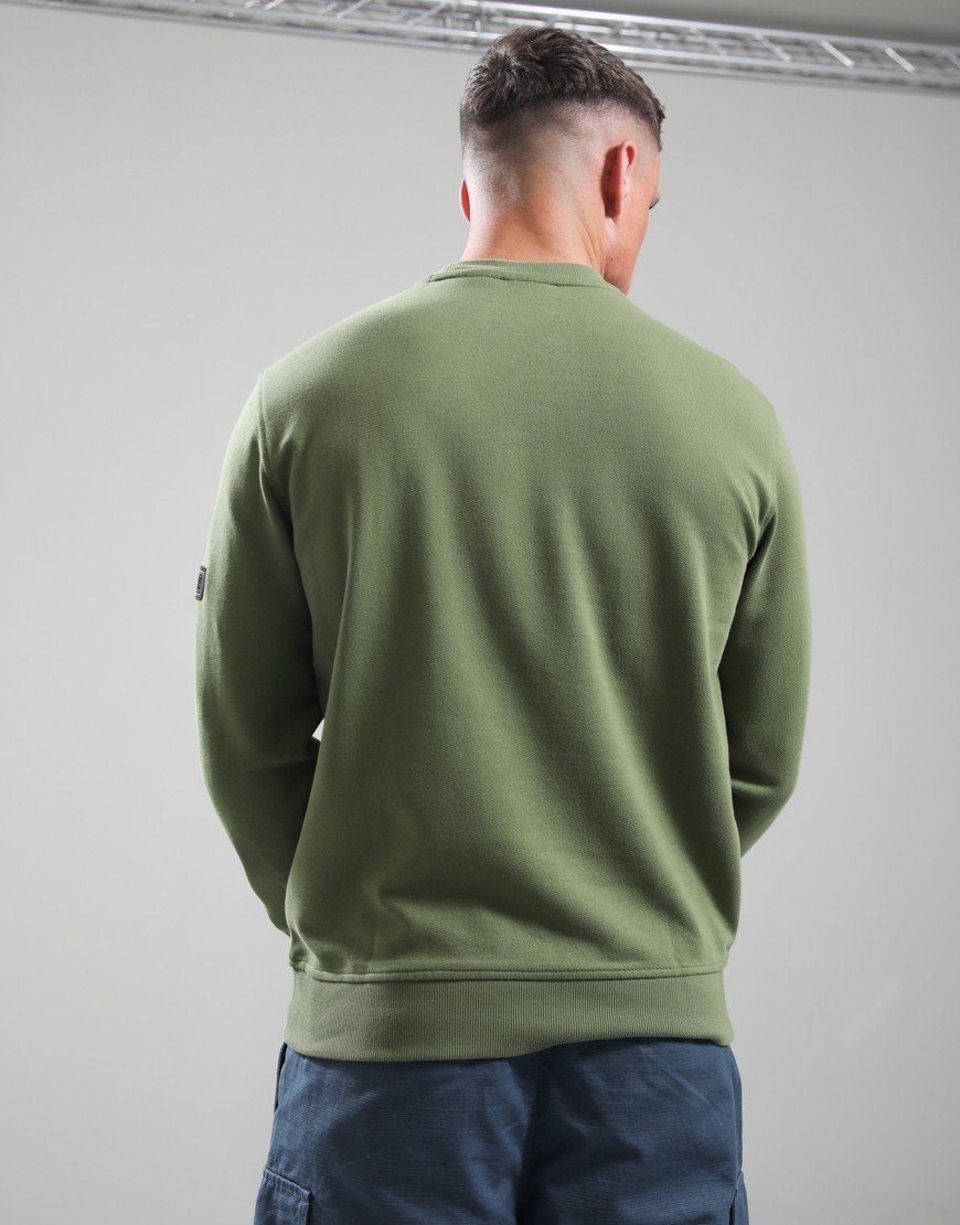 Barbour International Kaspain Crew Neck Sweatshirt Burnt Olive