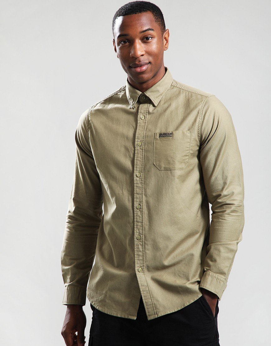 Barbour International Kinetic Shirt Bleached Olive