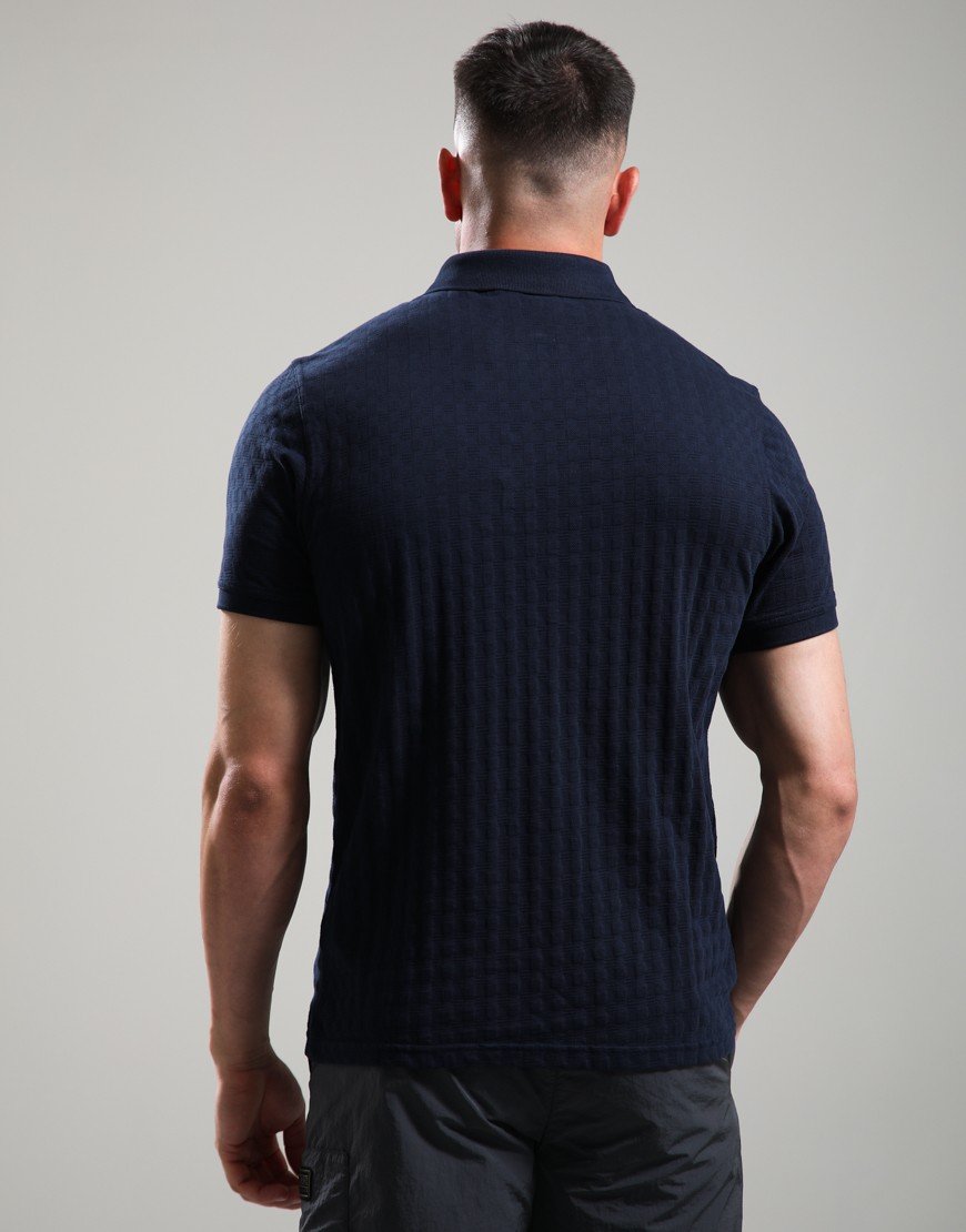 Barbour International Langston Polo Shirt Navy