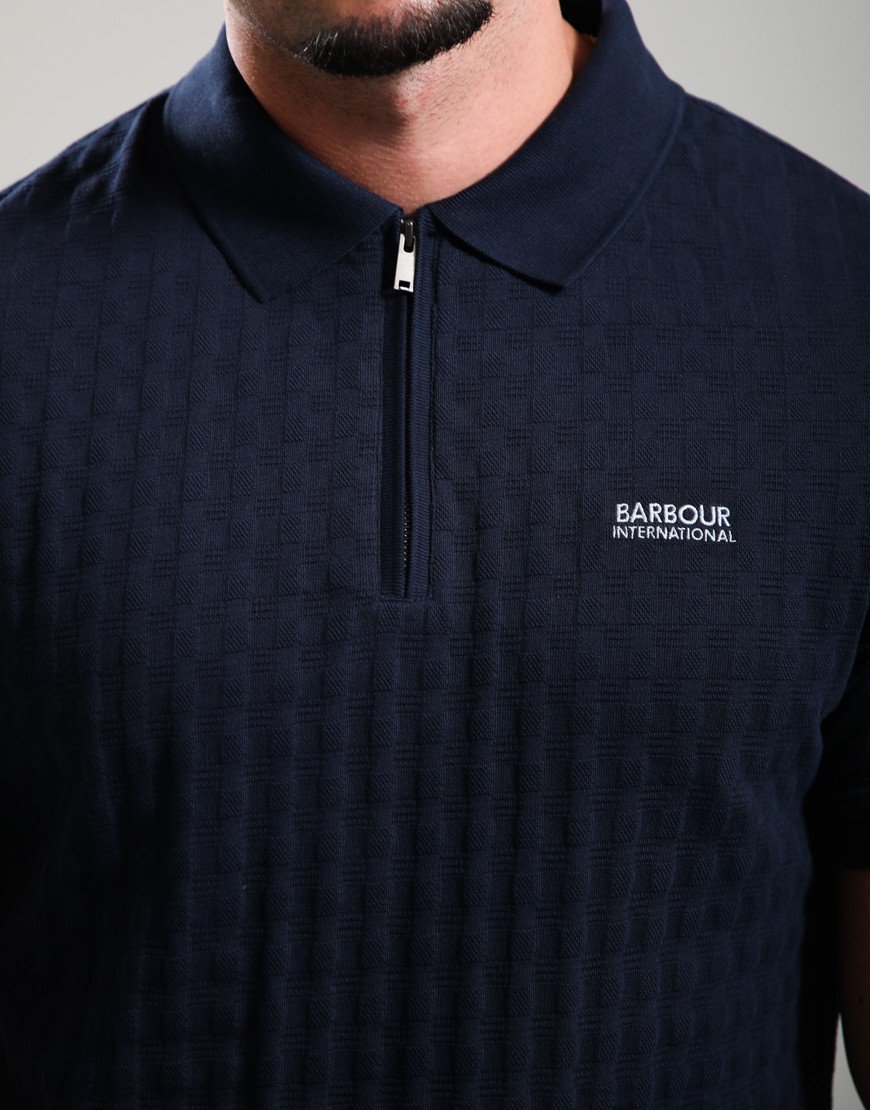 Barbour International Langston Polo Shirt Navy