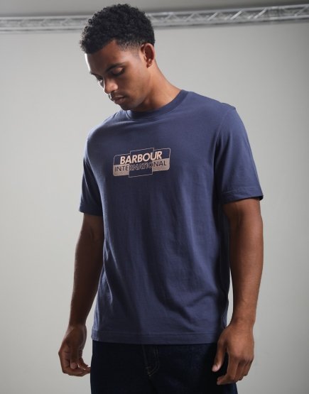 Barbour International Leighton T-Shirt Oxford Navy