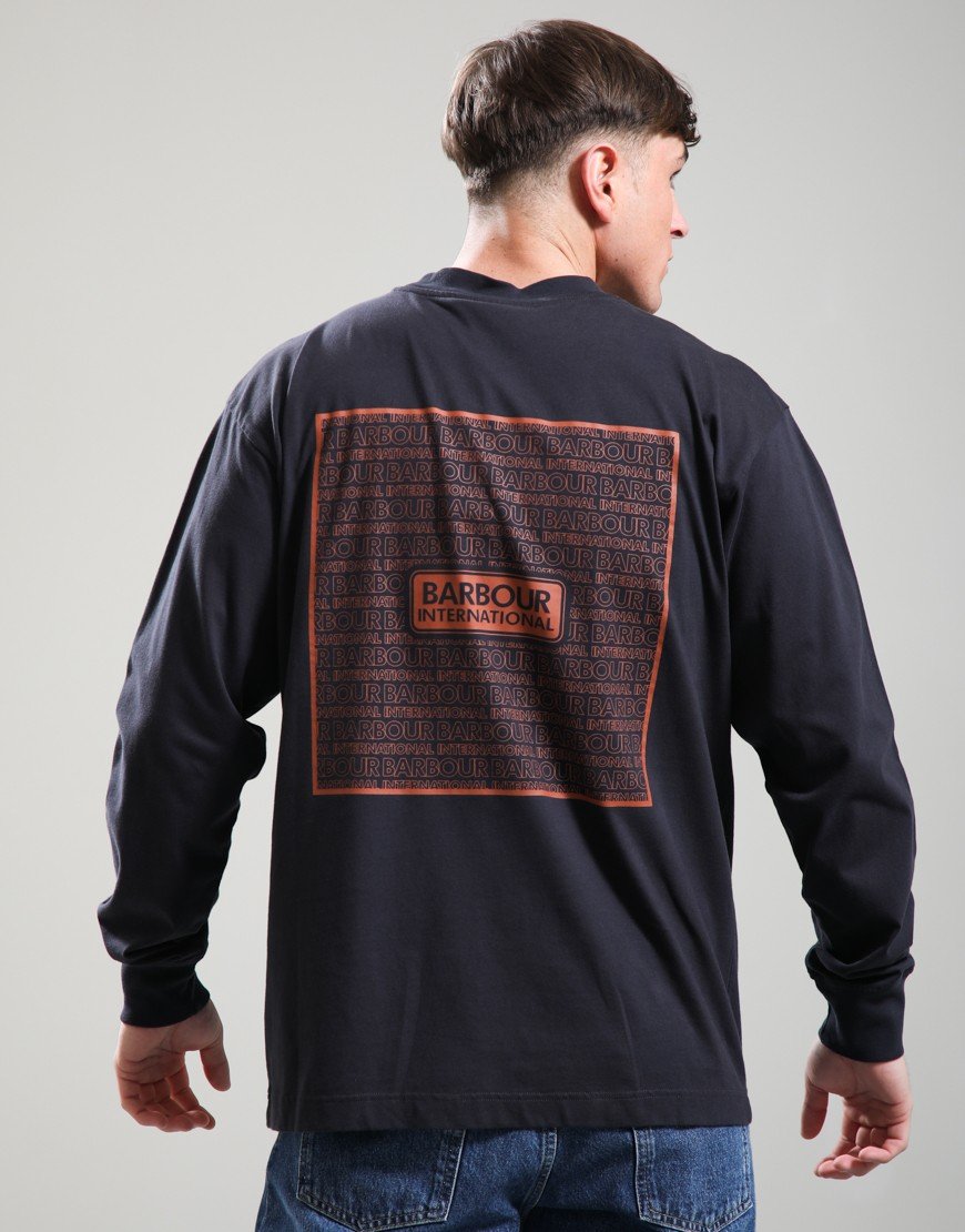 Barbour International Lever Long Sleeve T-Shirt Navy