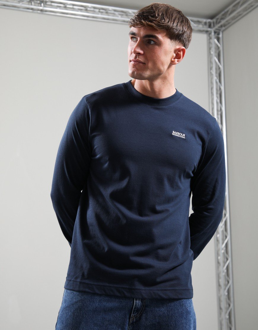 Barbour International Louis Long Sleeve T-Shirt Navy