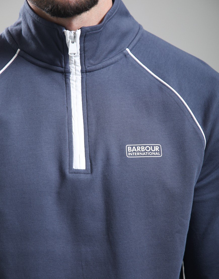 Barbour International Markford Half Zip Sweatshirt Storm Grey