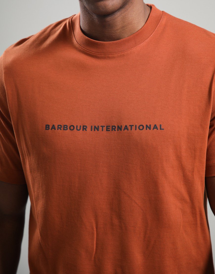 Barbour International Motored T-Shirt Dark Ginger