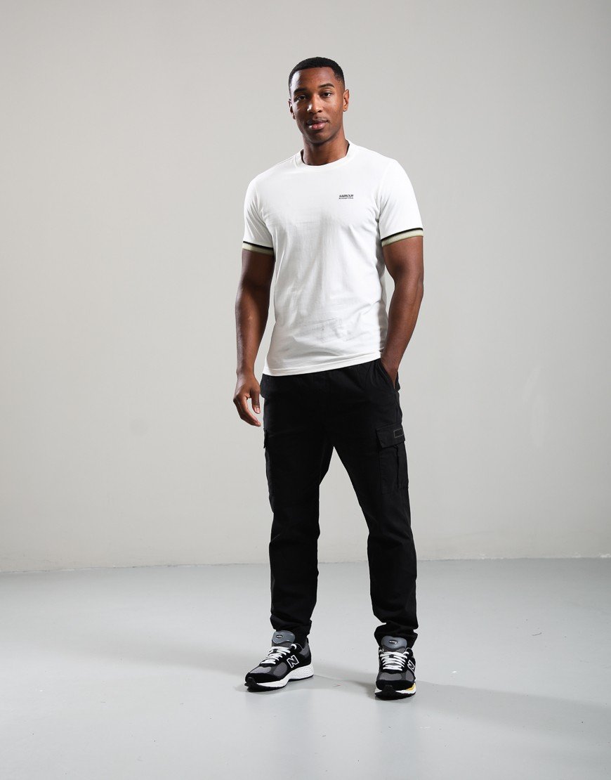 Barbour International Newport Tipped T-Shirt Whisper White
