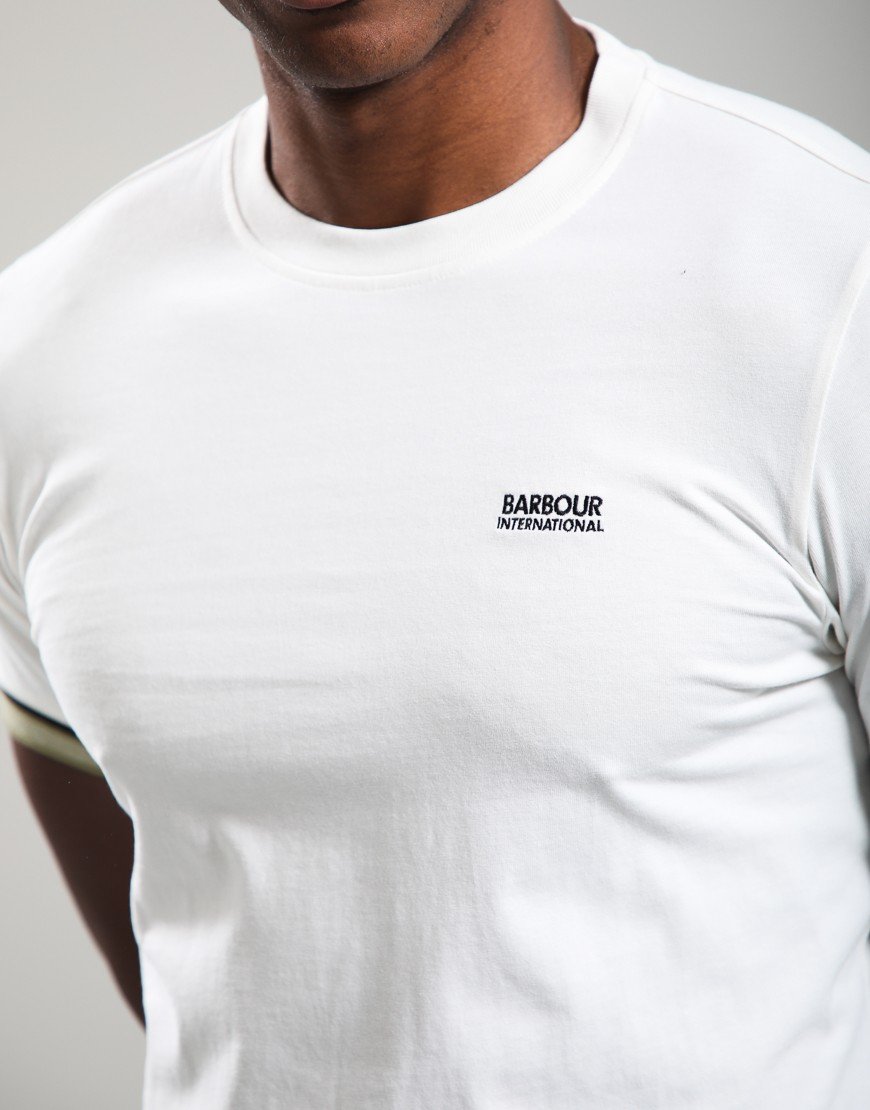 Barbour International Newport Tipped T-Shirt Whisper White