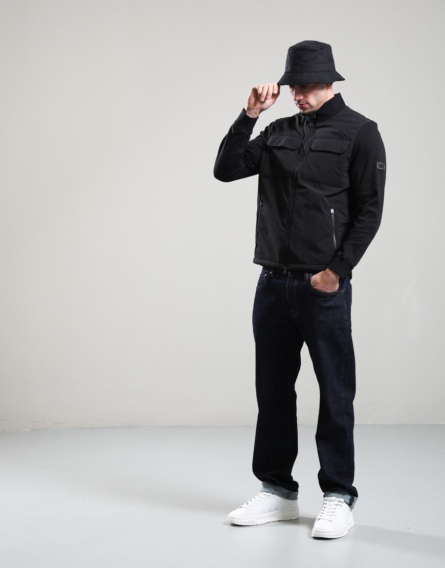 Barbour International Norton Drill Bucket Hat Black/Shadow