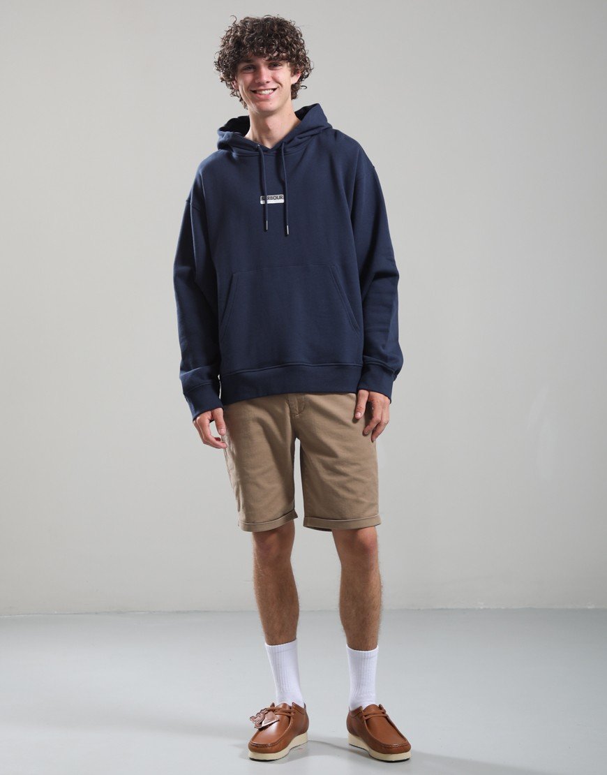 Barbour International Wendell Oversized Hoodie Navy