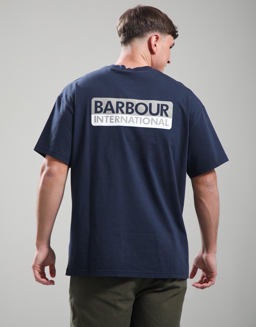 Barbour International Wendell Oversized T-Shirt Navy