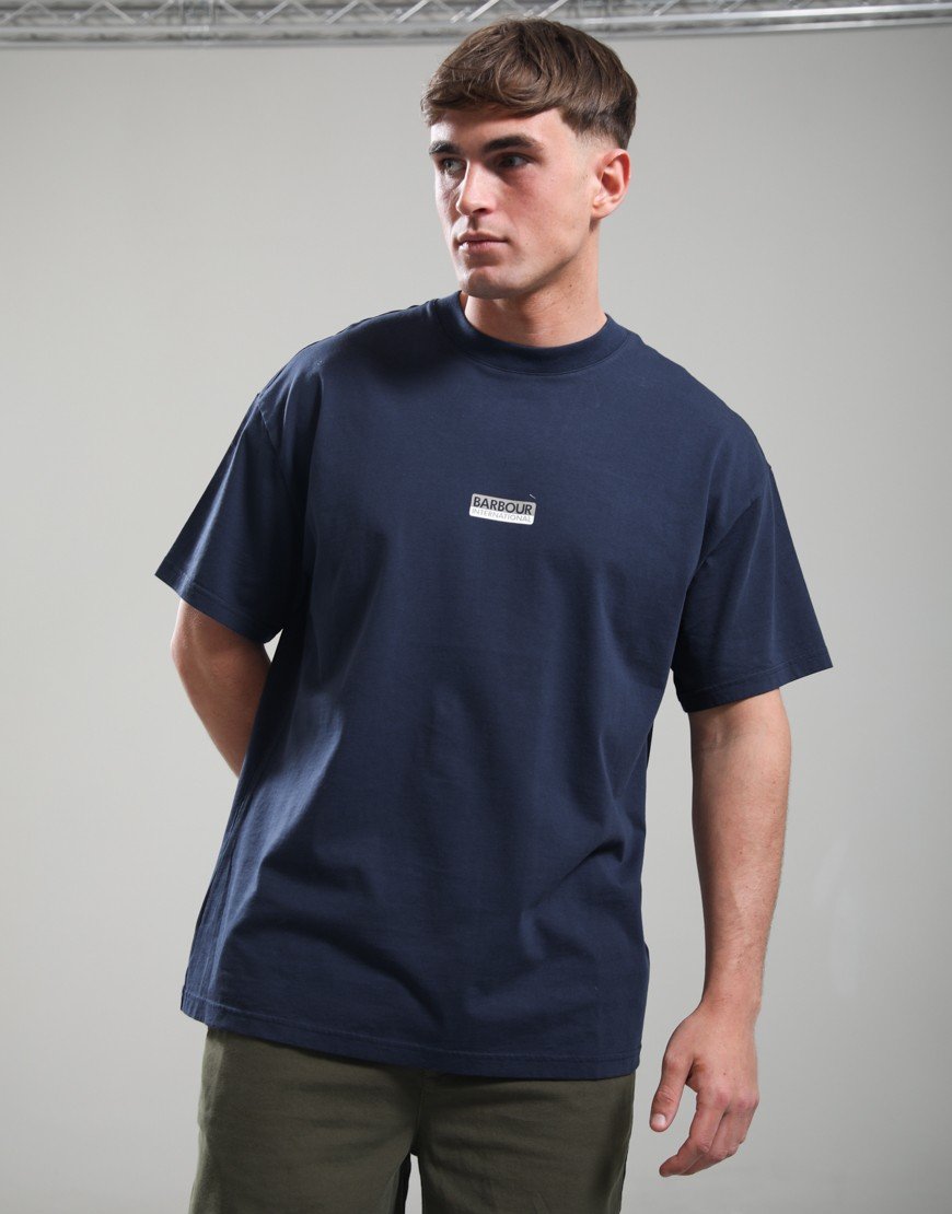 Barbour International Wendell Oversized T-Shirt Navy