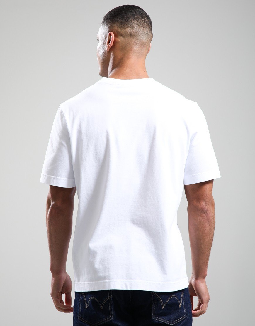 Barbour International Outline Motor Graphic T-Shirt White